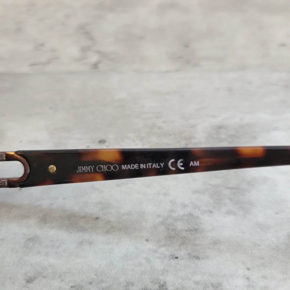 Jimmy Choo Eyeglasses Frames Only JC38 YBY Brown Rectangular Full Rim 130